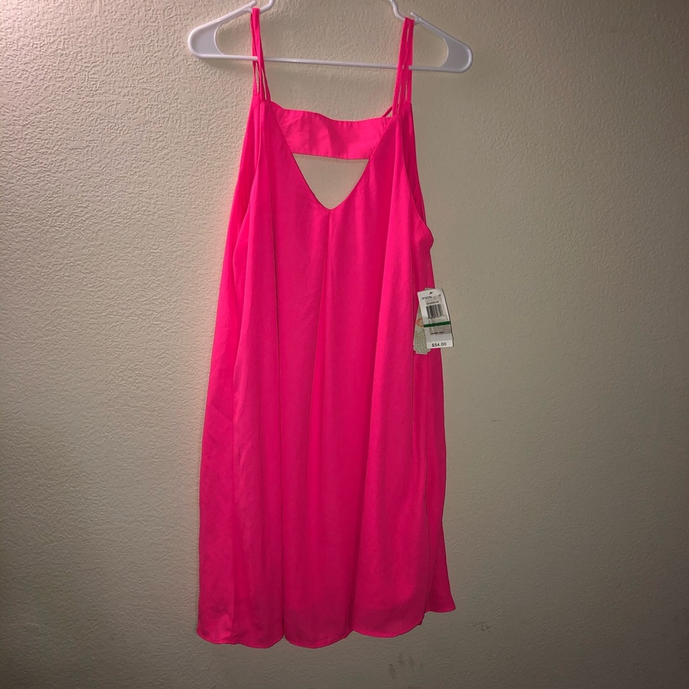 Hot pink dress
